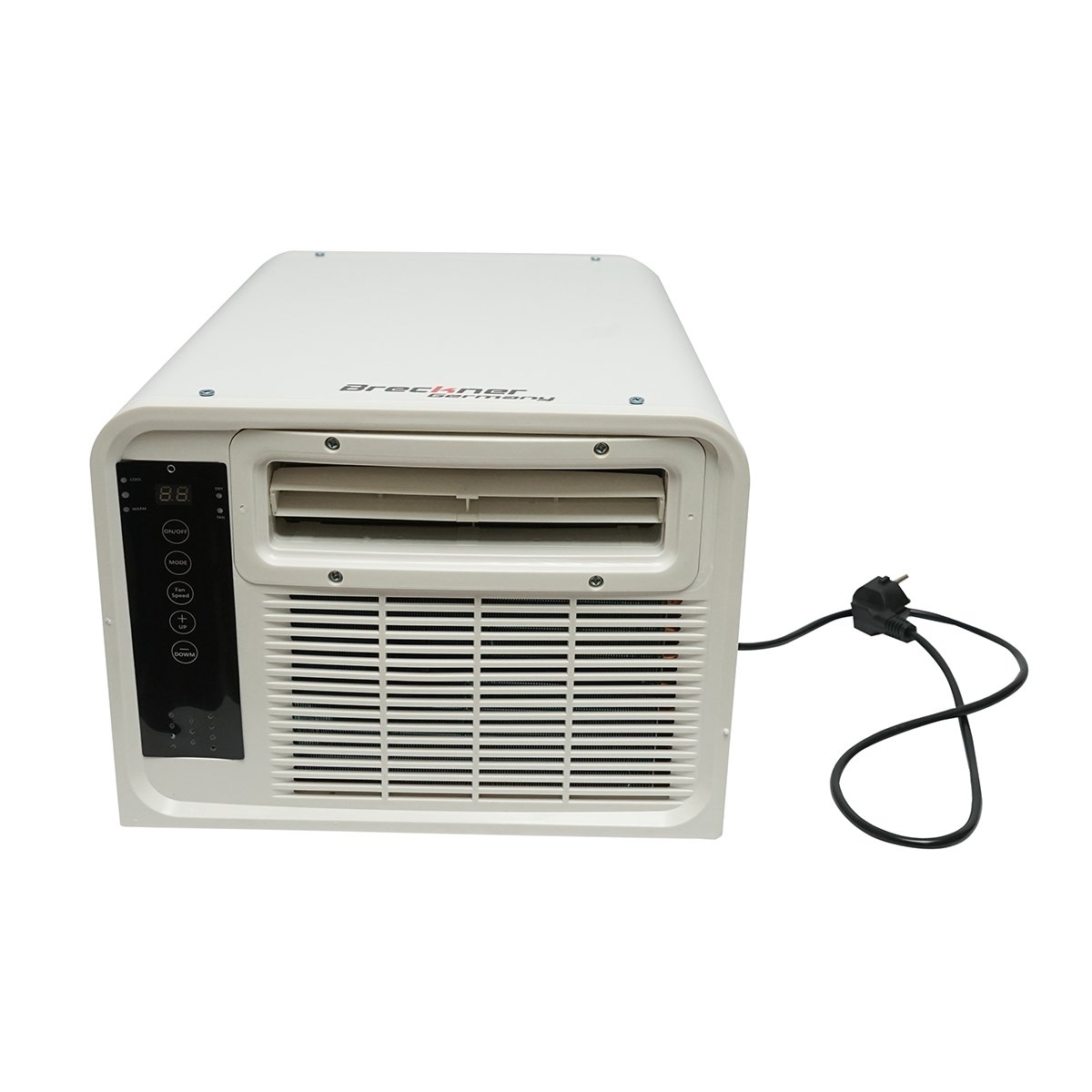 Aparat de aer conditionat portabil 2224 BTU, 280W, 220V cu functie incalzire, dezumidificare, ventilatie, telecomanda, comenzi vocale, kit instalare inclus Breckner Germany